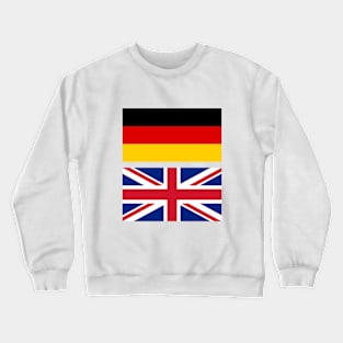 UK and Germany Flag Crewneck Sweatshirt